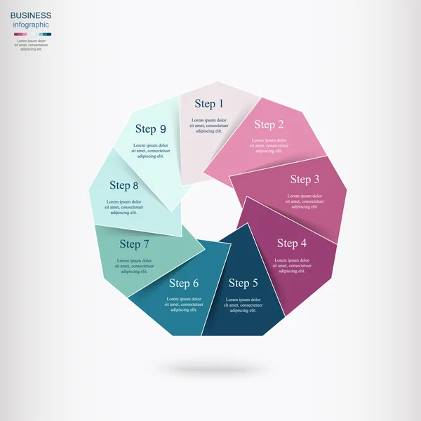 Vector infographic — Stock Vector