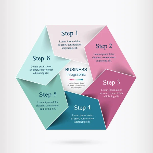 Infografica vettoriale — Vettoriale Stock