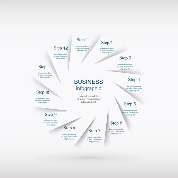 Infográfico vetorial — Vetor de Stock