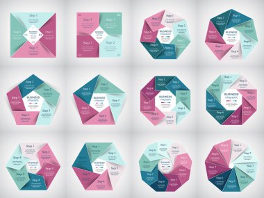 Infographic şablonları iş topluluğu