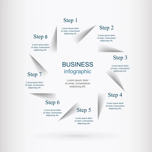 Vector infographic template — Stock Vector