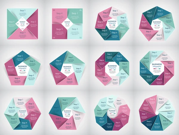 Infographic şablonları iş topluluğu