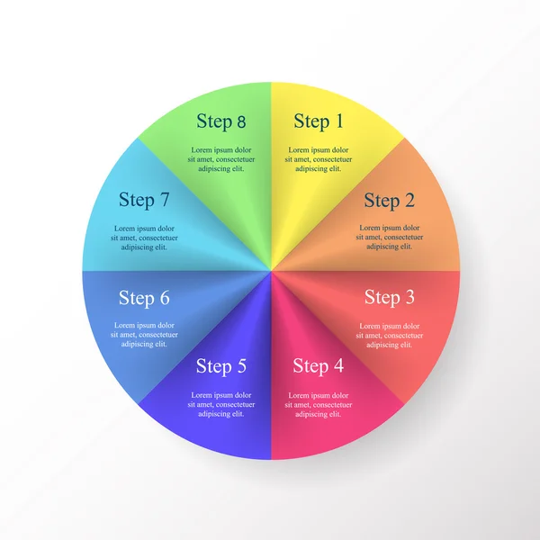 Modelo de infográfico vetorial —  Vetores de Stock