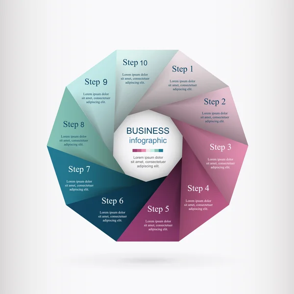 Vector infographic template — Stock Vector