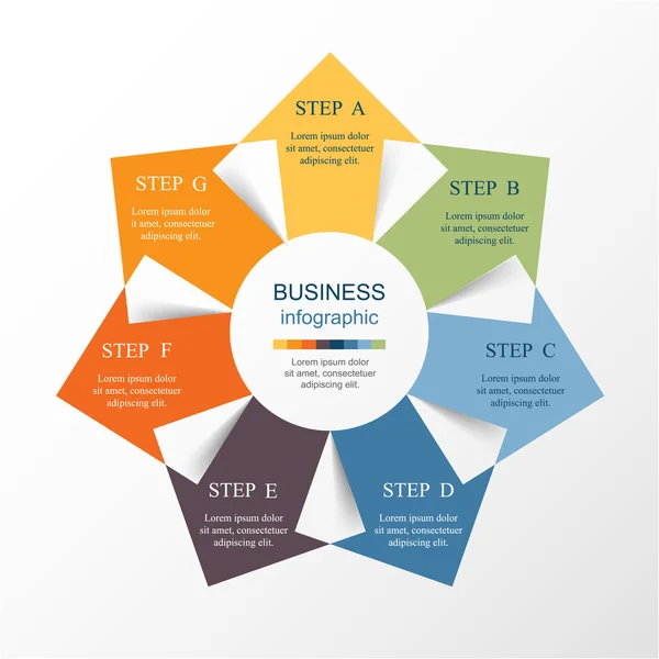 Vector infographic template — Stock Vector
