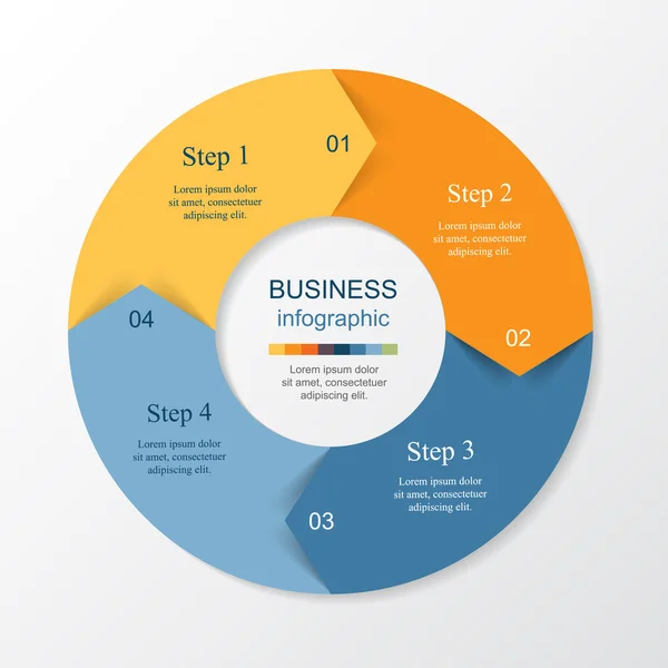 Vector infographic template — Stock Vector