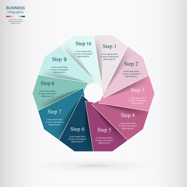 Plantilla de infografía vectorial — Archivo Imágenes Vectoriales