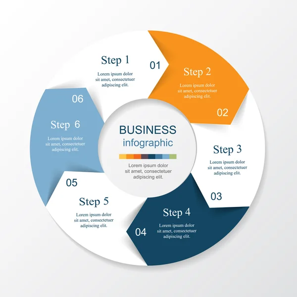 Infografická šablona vektoru — Stockový vektor