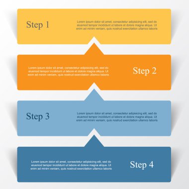 vektör satırları okları Infographic. 