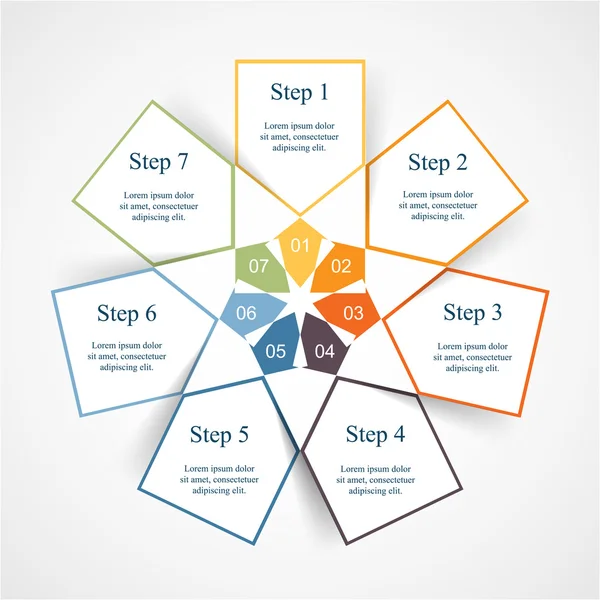 Vector infographic template — Stock Vector