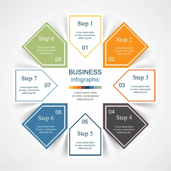 Vector infographic template — Stock Vector