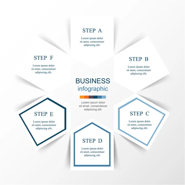 Vector infographic template — Stock Vector