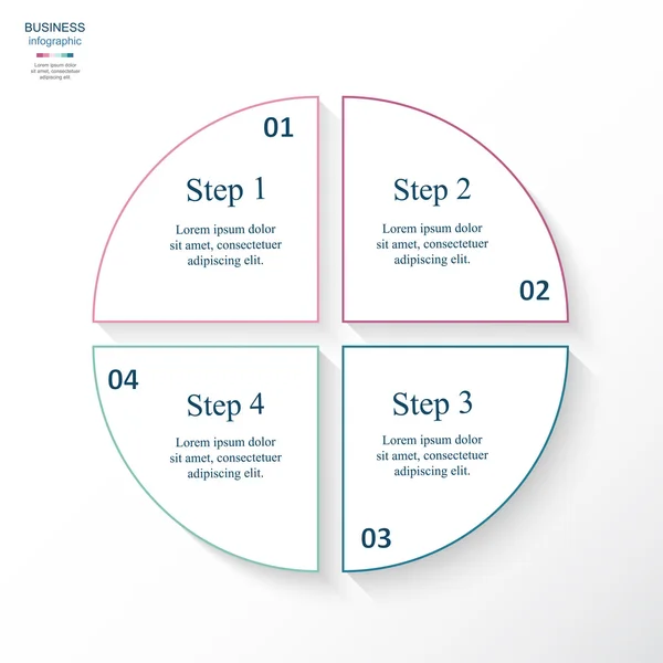 Vector infographic template — Stock Vector