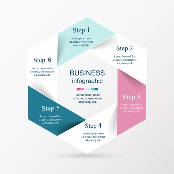 Vector infographic template — Stock Vector