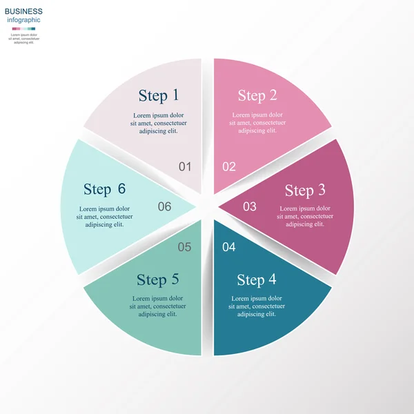 Plantilla de infografía vectorial — Vector de stock