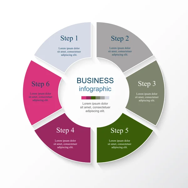 Modèle d'infographie vectorielle — Image vectorielle