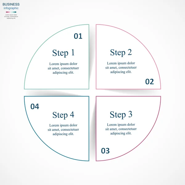 Vector infographic template — Stock Vector