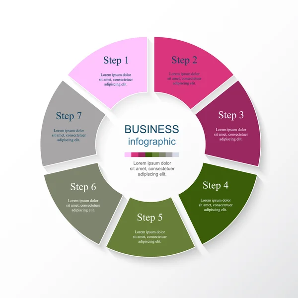 Plantilla de infografía vectorial — Archivo Imágenes Vectoriales