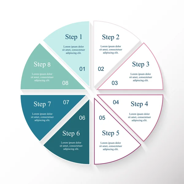 Modèle d'infographie vectorielle — Image vectorielle