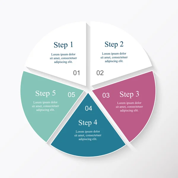 Modello di infografica vettoriale — Vettoriale Stock