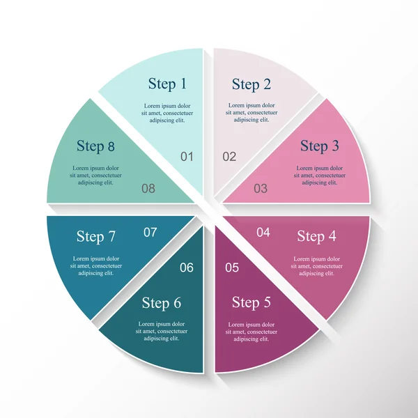 Modello di infografica vettoriale — Vettoriale Stock