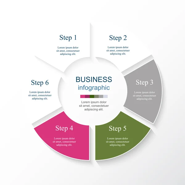 Vector infographic template — Stock Vector