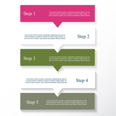 vektör satırları okları Infographic. 