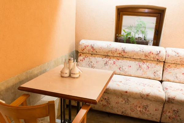 Interior of the restaurant. Place for dinner or lunch. — Stock Photo, Image