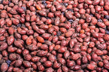 Kuru alıç meyve. Doğal berry içecek üretim. tıbbi ürün. Alternatif Tıp