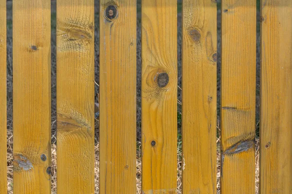 Wooden fence in the park — Stock Photo, Image