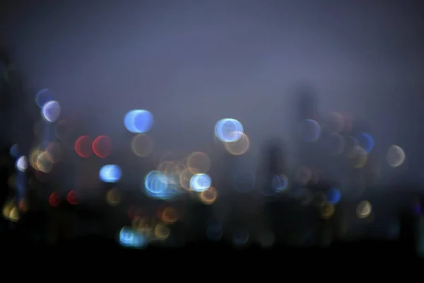 Cidade Romântica Luz Bokeh — Fotografia de Stock