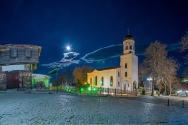 Night city of Sozopol clipart