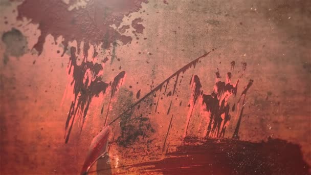 带有黑血 抽象背景的动画神秘恐怖背景 图库视频影像 C Goldleo