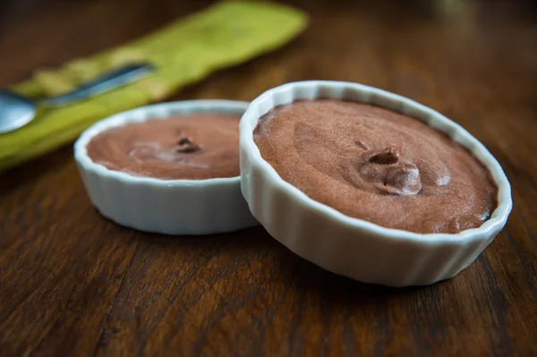 Mousse de chocolate deserto — Fotografia de Stock