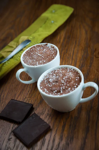 Mousse de chocolate deserto — Fotografia de Stock