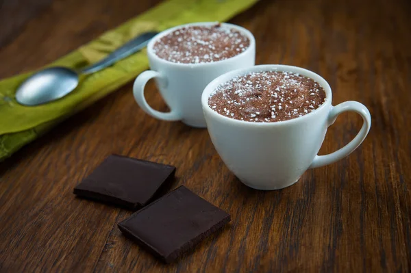 Mousse de chocolate deserto — Fotografia de Stock