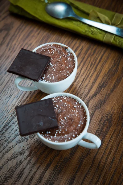 Mousse de chocolate deserto — Fotografia de Stock