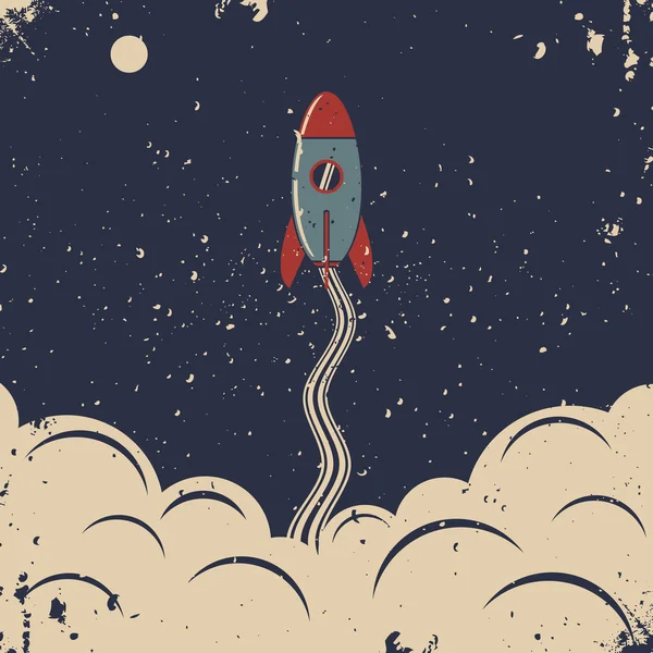 Roket fırlatma. Retro roket.