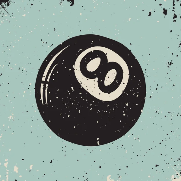 Bilardo sekiz top mavi zemin üzerine.