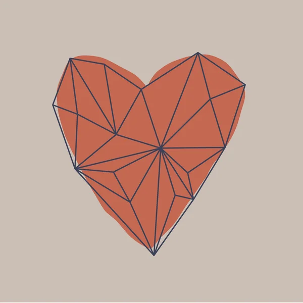 Anahat kalp. Çokgen kalp şekli.