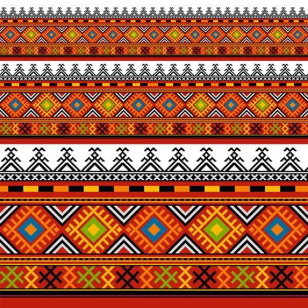 Vintage Russian Traditional Pattern Clothes — Stock Vector