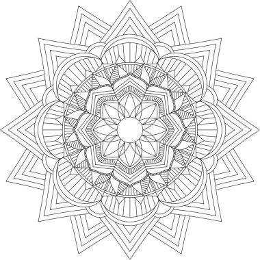 Dairesel Desen Mandala Zentangle Henna Mehndi Dövmesi, Dekorasyon Çemberi Vektörü Çiçek Çiçeği Çiçeği Dekoratif Doğu Biçimli Resim Sayfası Resim Süslemesi