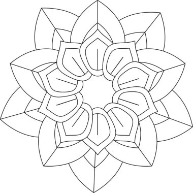 Dairesel Desen Mandala Zentangle Henna Mehndi Dövmesi, Dekorasyon Çemberi Vektörü Çiçek Çiçeği Çiçeği Dekoratif Doğu Biçimli Resim Sayfası Resim Süslemesi