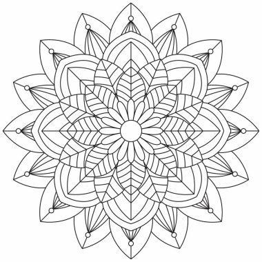 Dairesel Desen Mandala Zentangle Henna Mehndi Dövmesi, Dekorasyon Çemberi Vektörü Çiçek Çiçeği Çiçeği Dekoratif Doğu Biçimli Resim Sayfası Resim Süslemesi