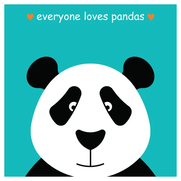 Pandabär 1 — Stockvektor