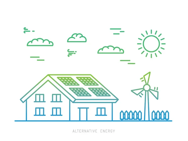 Ökologie-Energiekonzept 22 — Stockvektor