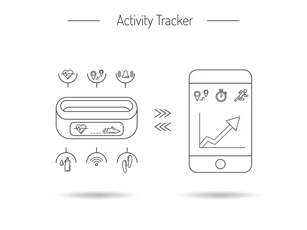 Fitness-Aktivitätstracker 23 — Stockvektor