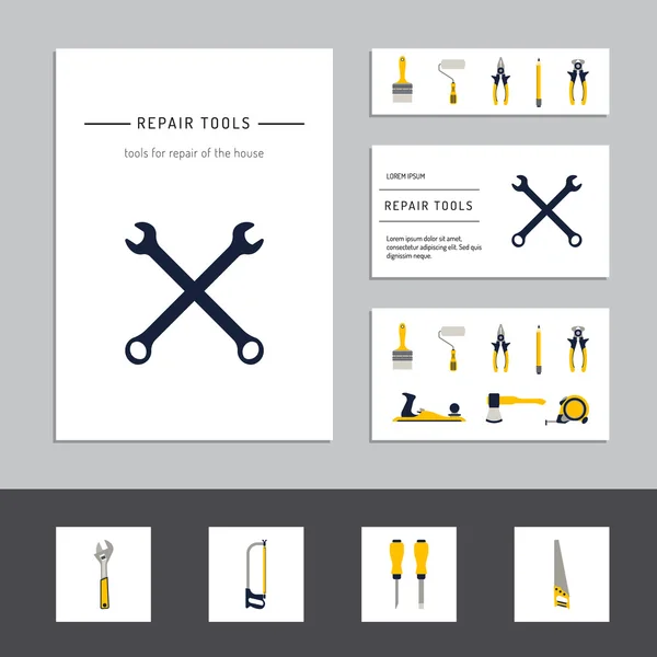 Ferramentas vetoriais reparação —  Vetores de Stock