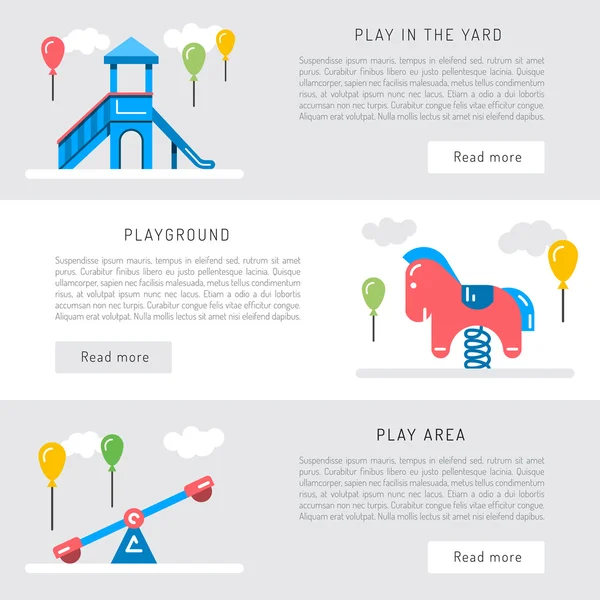 Swing pour le terrain de jeux — Image vectorielle