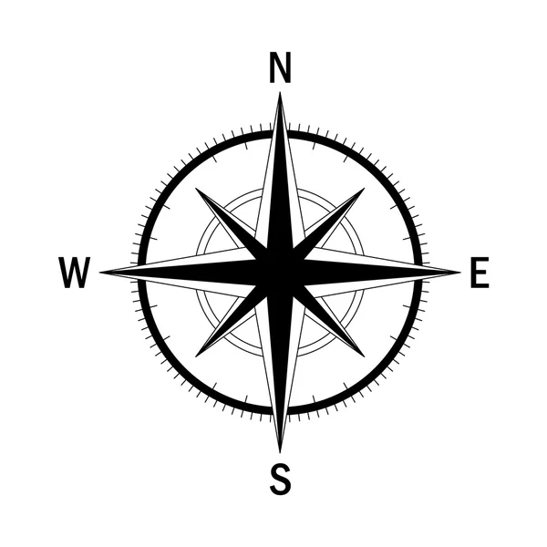 Jeden kompas 5 — Stockový vektor